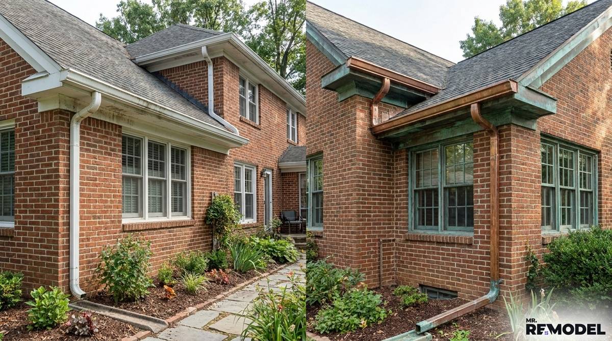 Aluminum vs Copper Gutters: Cost, Durability, and ROI Compared